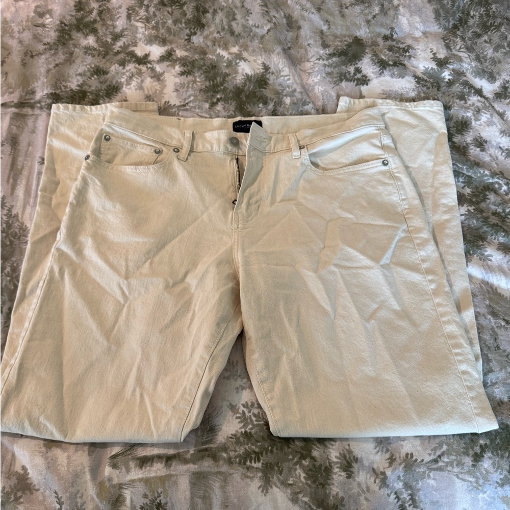 Lucky Brand Men's Slim Jeans in Cream